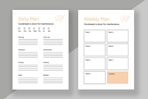 Daily Planner Layout, a Stationery Template by ContestDesign