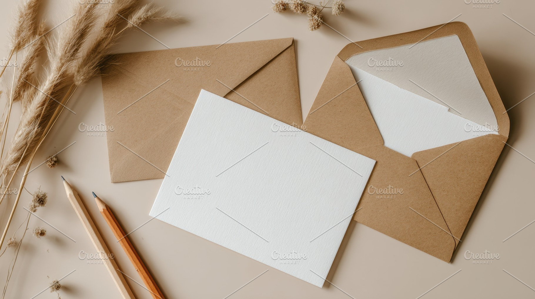 Card and envelopes on table, a Photo by Beautiful things