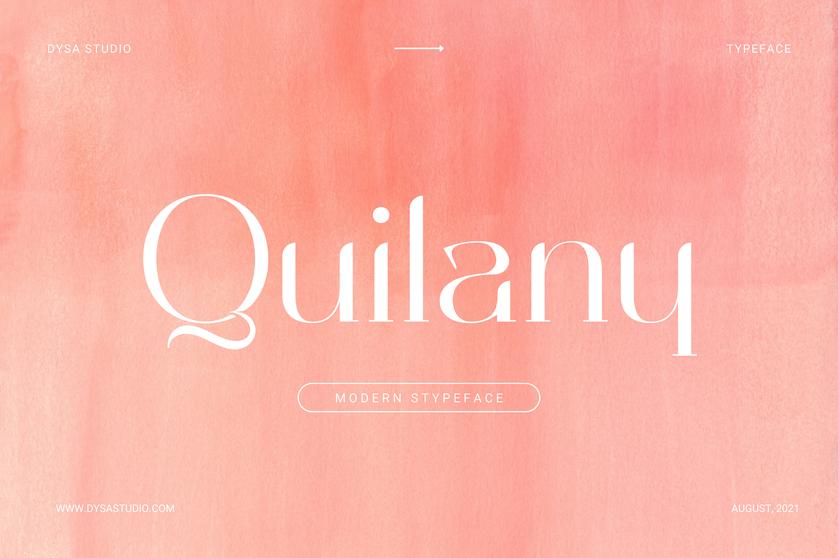 Quilany, a Serif Font by DYSA Studio (Photo 1 of 15)
