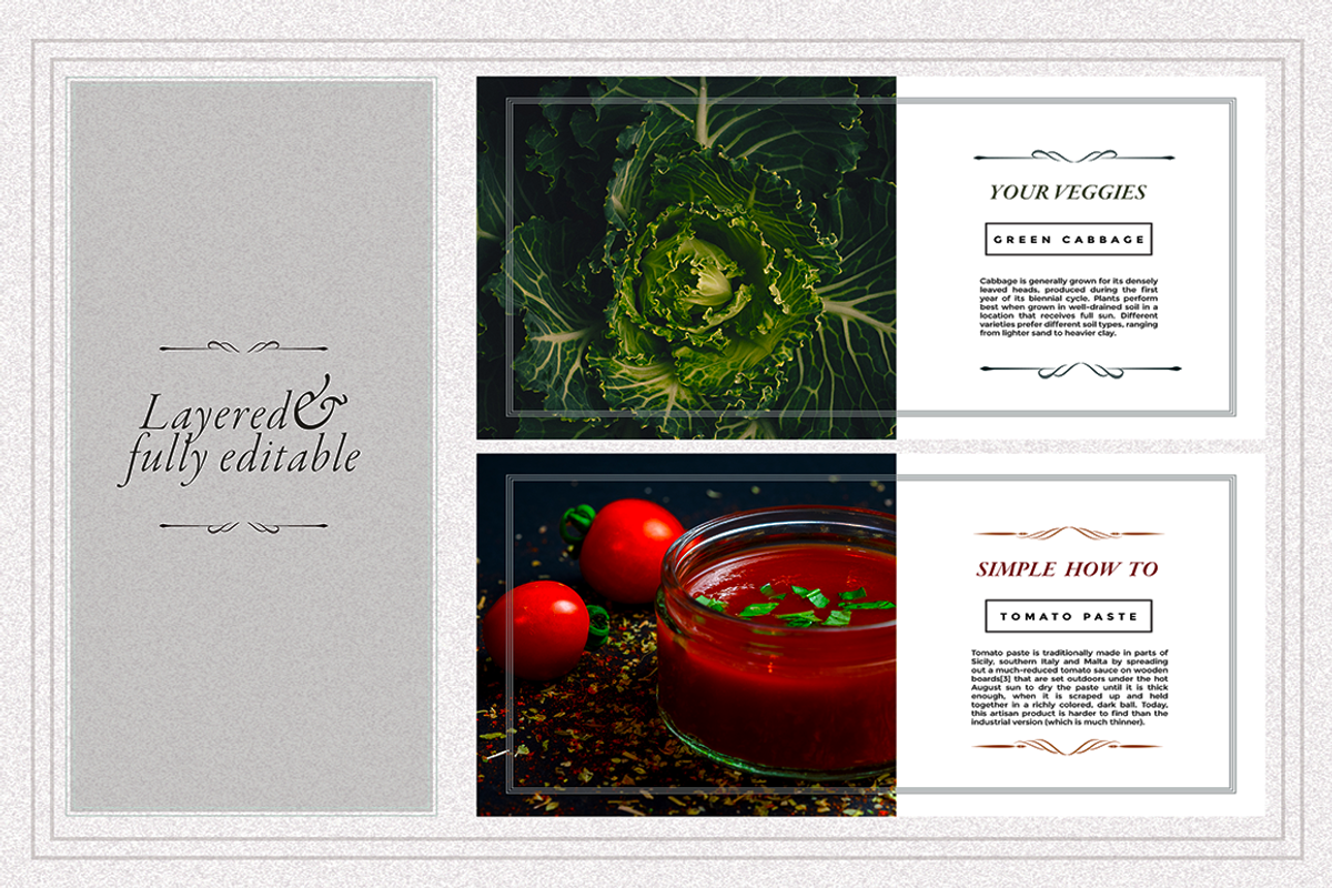 FOODIE facebook posts pack, a Social Media Template by Vova (Photo 2 of 6)