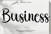 Business, a Handwritten Font by InermediaSTUDIO (Thumbnail 1 of 6)