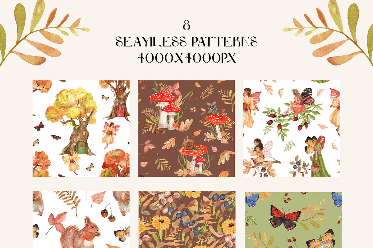 Fairy Autumn Forest Animals & Floral, an Animal Illustration by Catch the Dream Art (Photo 17 of 20)