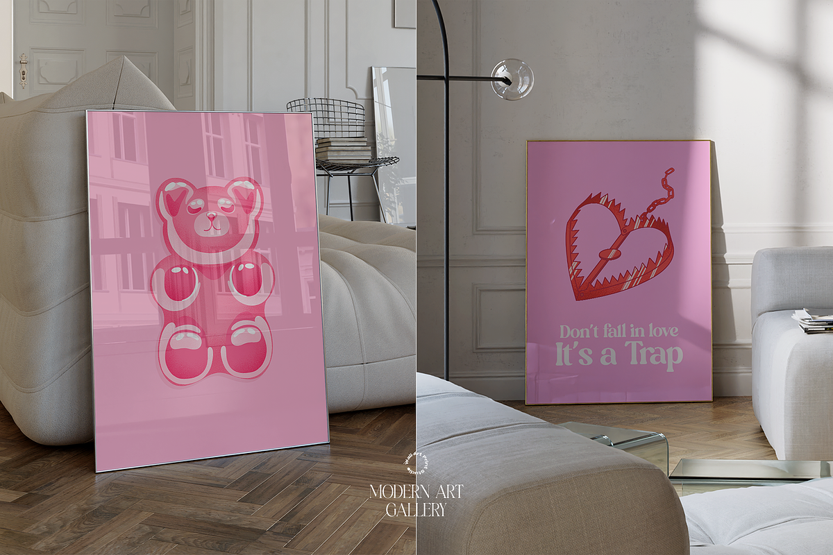 Modern Art Gallery 6, a Graphic by Wall Art Print Studio (Photo 13 of 18)