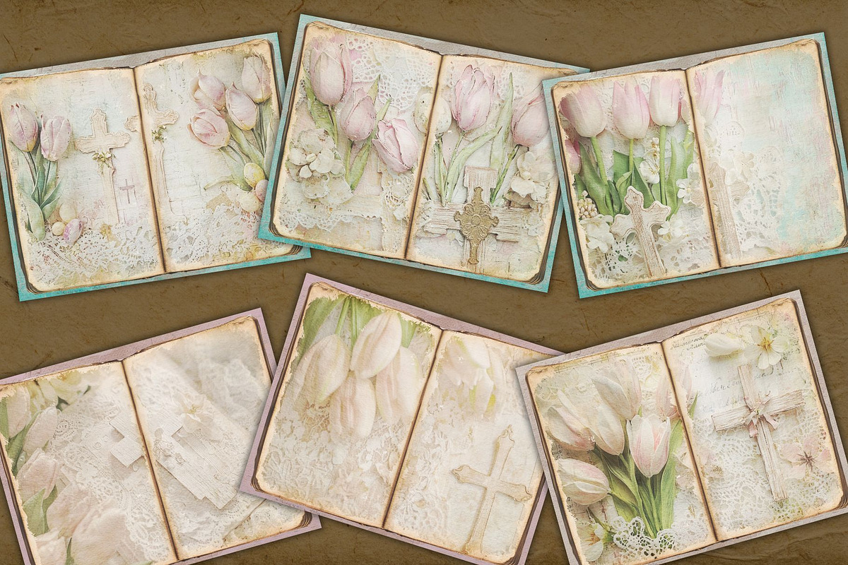 Religious Easter Spring Junk Journal, a Background Graphic by JoDitt Designs (Photo 3 of 4)