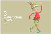 3 Watercolour Elves, an Illustration by paulopivato (Thumbnail 4 of 4)