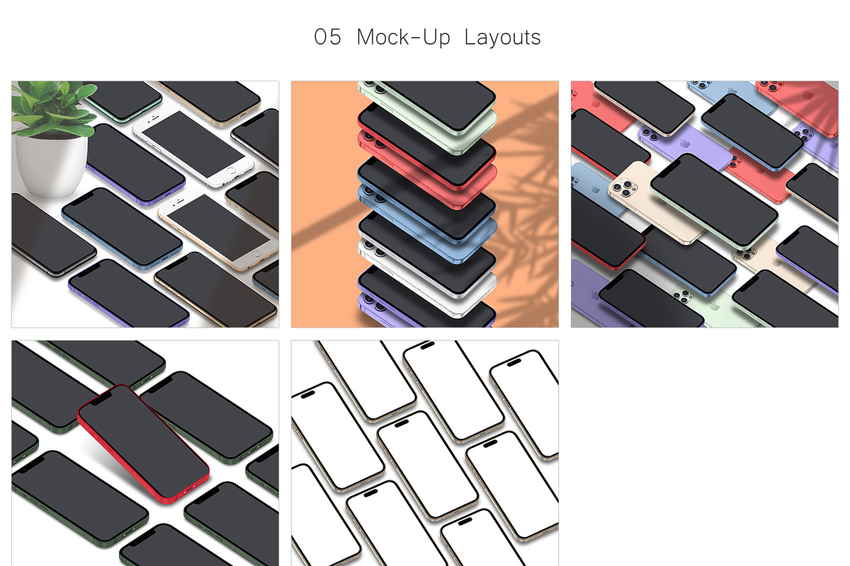 3D iPhone Presentation Mock-Up Bun 2, an iPhone Mockup by Graphicsworld125 (Photo 2 of 15)