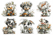 Whimsical Spring Animal Clipart, an Illustration by Daily.Designs (Thumbnail 3 of 7)
