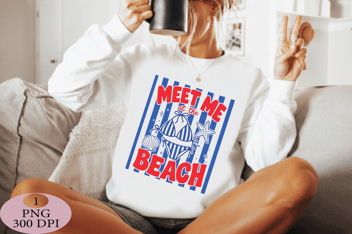 Meet Me At The Beach PNG, an Illustration by Daily.Designs (Photo 5 of 5)