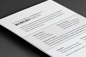 Segment Resume Template