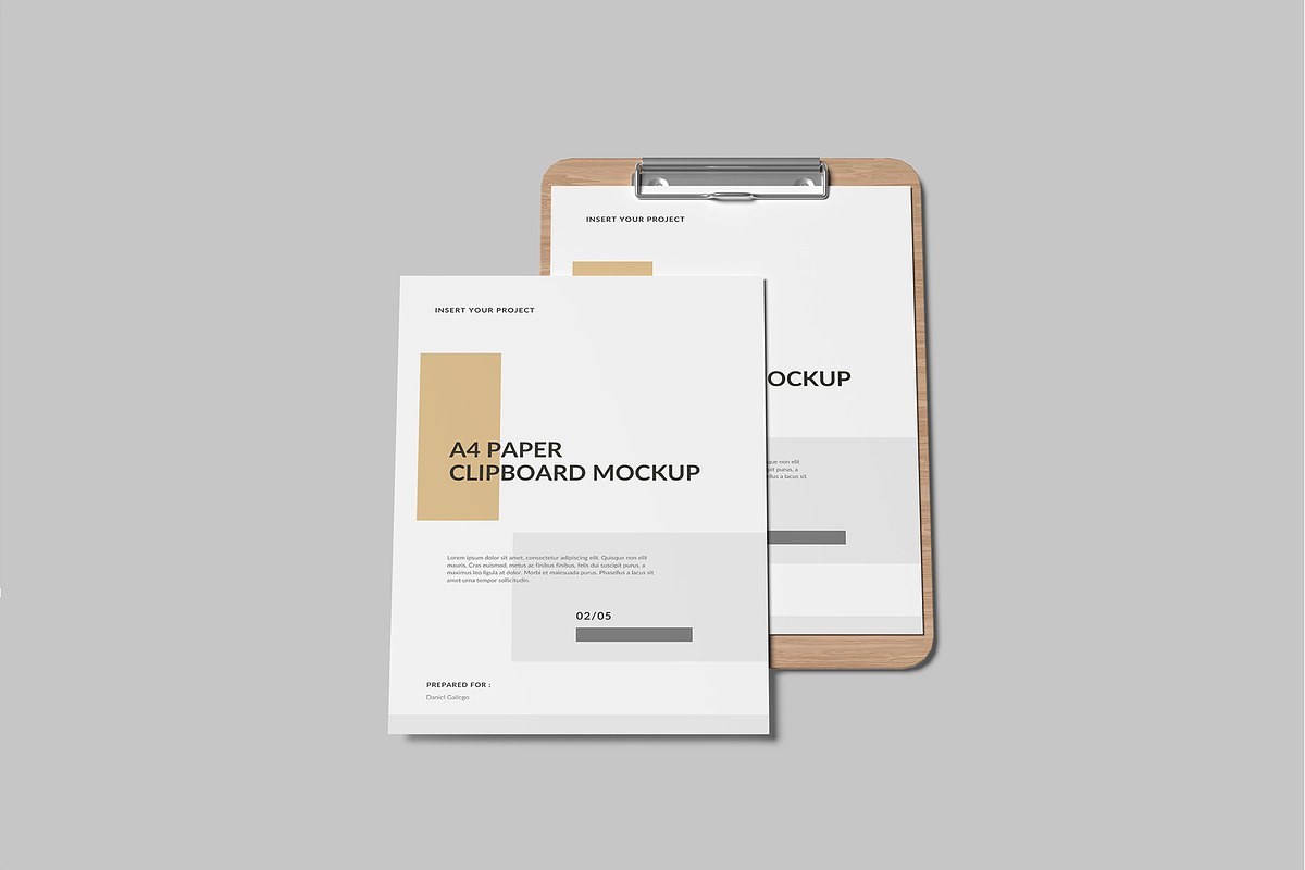 A4 Clipboard Mockup, a Mockup by lamorastudio (Photo 10 of 11)