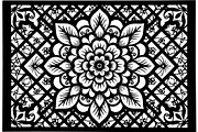 Decorative Mandala Panel Vector Set, a Decorative Illustration by Designer_Momina (Thumbnail 13 of 21)