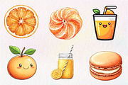 Watercolor Oranges Clipart Sublimati, an Illustration by CreationArt (Thumbnail 2 of 5)