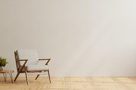The interior with gray armchair., an Architecture Photo by vanitjan
