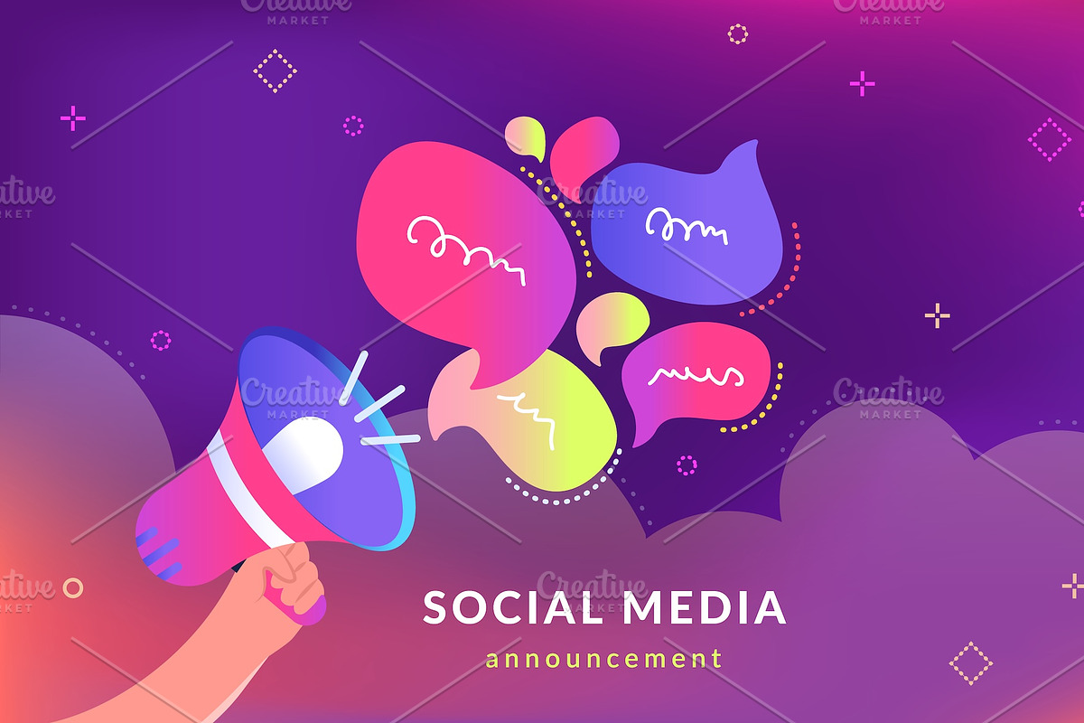 Social Media Announcement and Hiring, an Object Illustration by Julia Tim (Photo 2 of 6)