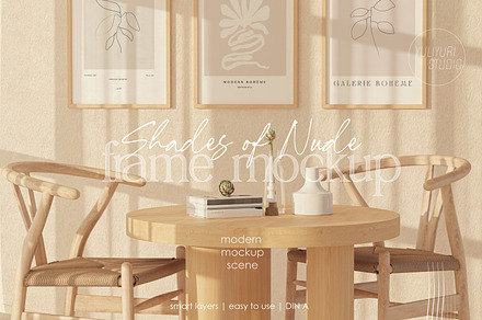 SHADES OF NUDE | Frame Mockup set, a Household Mockup by yuliyuri.studio