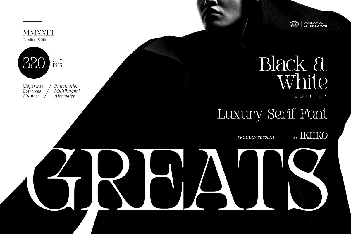 Greats - Luxury Serif Font, a Serif Font by ikiiko (Photo 1 of 7)