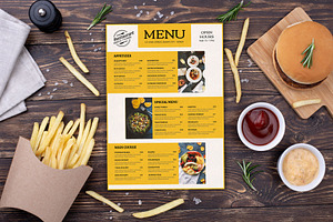 Modern Food Menu