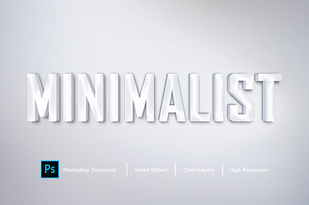 Minimalist Text Effect & Layer Style, a Layer Style Add-On by shahsoft