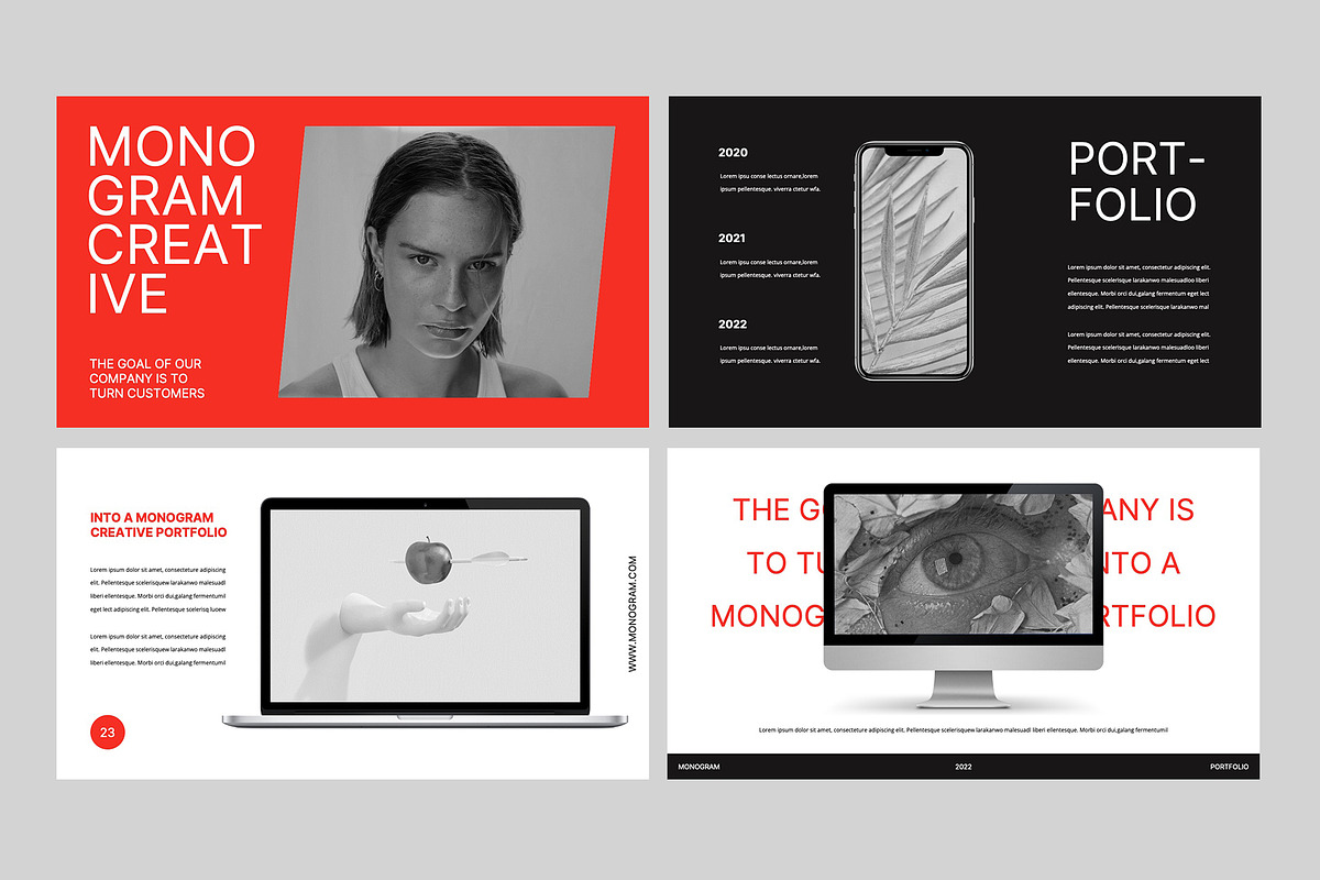 MONOGRAM - Powerpoint Template, a Presentation Template by rgbryand (Photo 4 of 9)