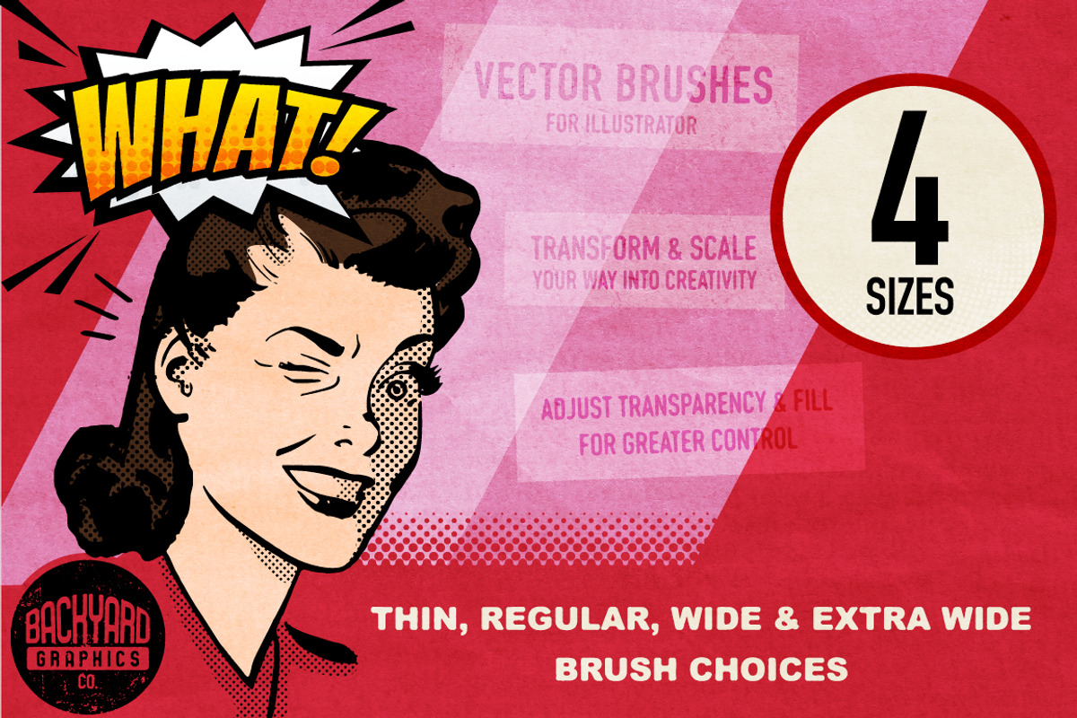 Heartfelt Halftone Vector Brushes, a Brush Add-On by BackYard Graphics Co. (Photo 2 of 15)