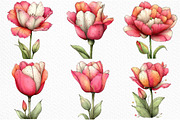 Whimsical Spring Tulip Flower Clipar, an Illustration by Craft Nest (Thumbnail 9 of 11)