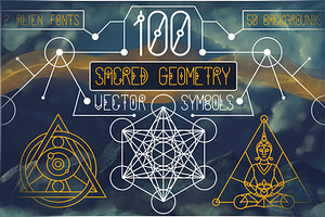 100 Sacred Geometry Symbols