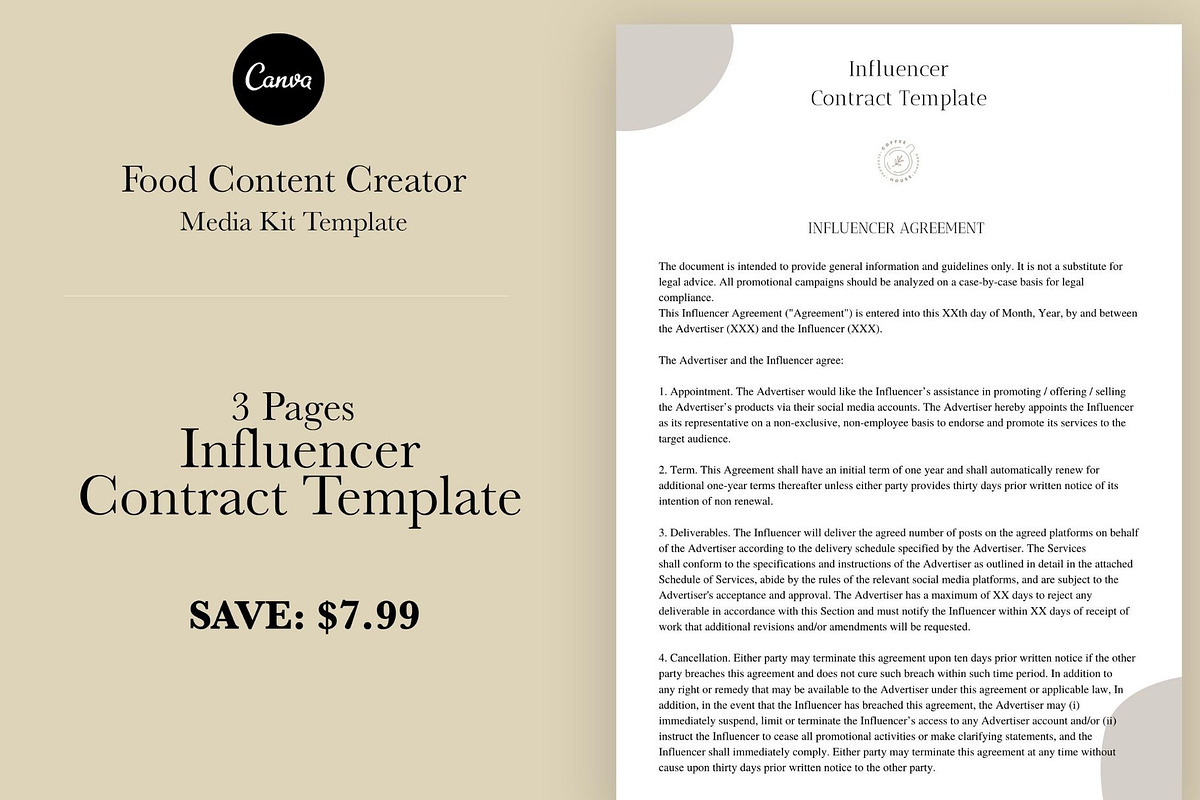 Food Media Kit Template | Canva, a Social Media Template by Bonita Digital Design (Photo 6 of 7)