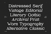 Mediore Alt - Distressed Serif Font, a Serif Font by Typeparties (Thumbnail 1 of 9)