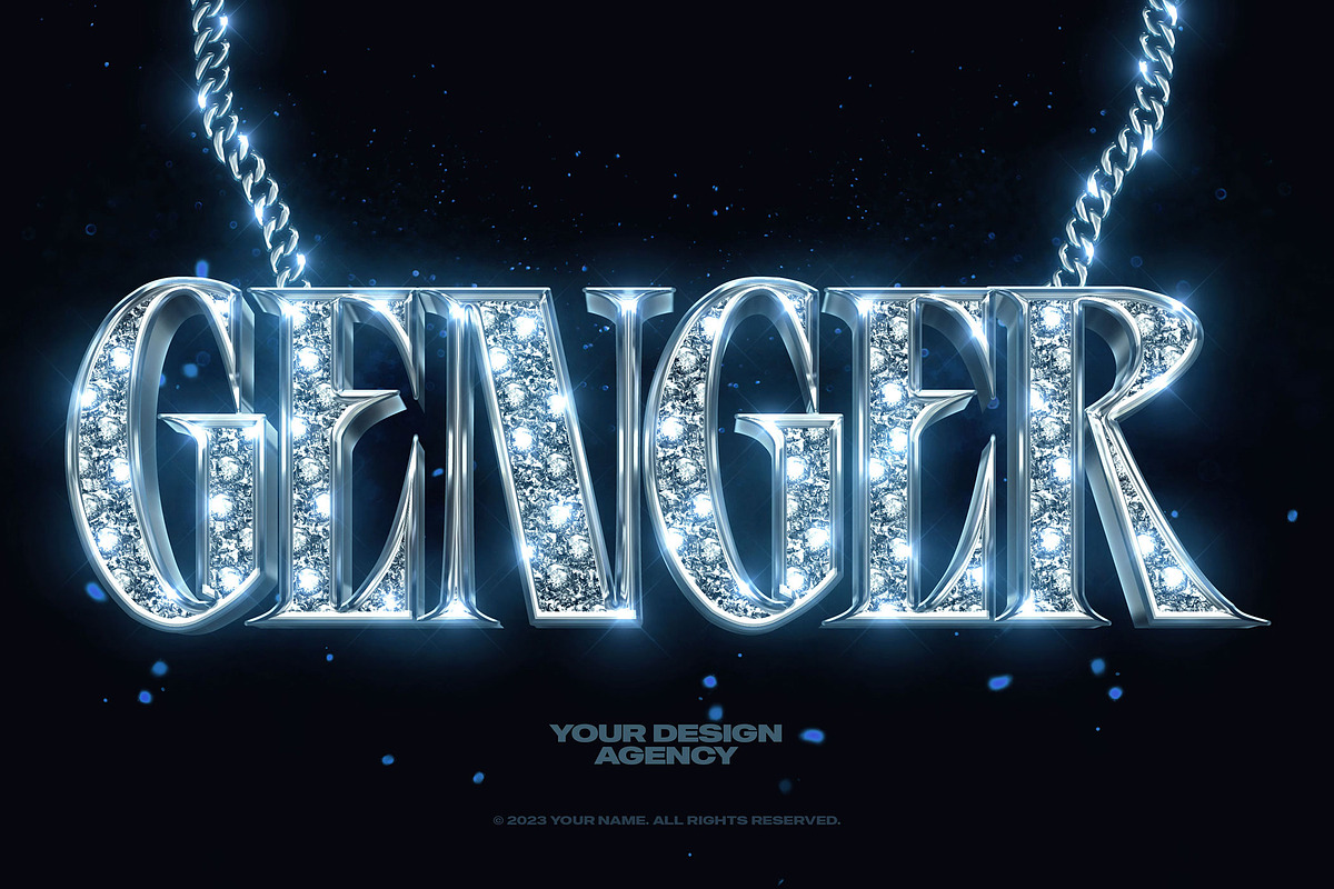 Bling Bling Logo and Text Effects, a Layer Style Add-On by Hyperpix Productions (Photo 5 of 17)