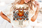 Retro Basketball Mom Life PNG,, an Illustration by CreationArt (Thumbnail 3 of 9)