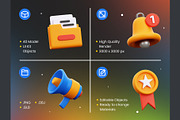 UI KIT Elements 3D Icons, an Object 3D Model by Rakata Studio (Thumbnail 2 of 7)