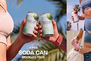 Soda Can Mockups Sport Edition
