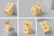 Square Hanging Box Mockups, a Packaging Mockup by megostudi0 (Thumbnail 1 of 7)