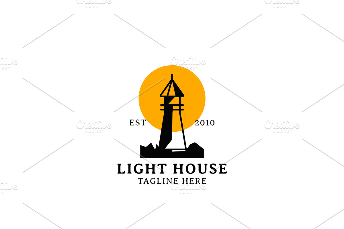 Lighthouse Harbor Logo Design, a Branding & Logo Template by AlvinStd