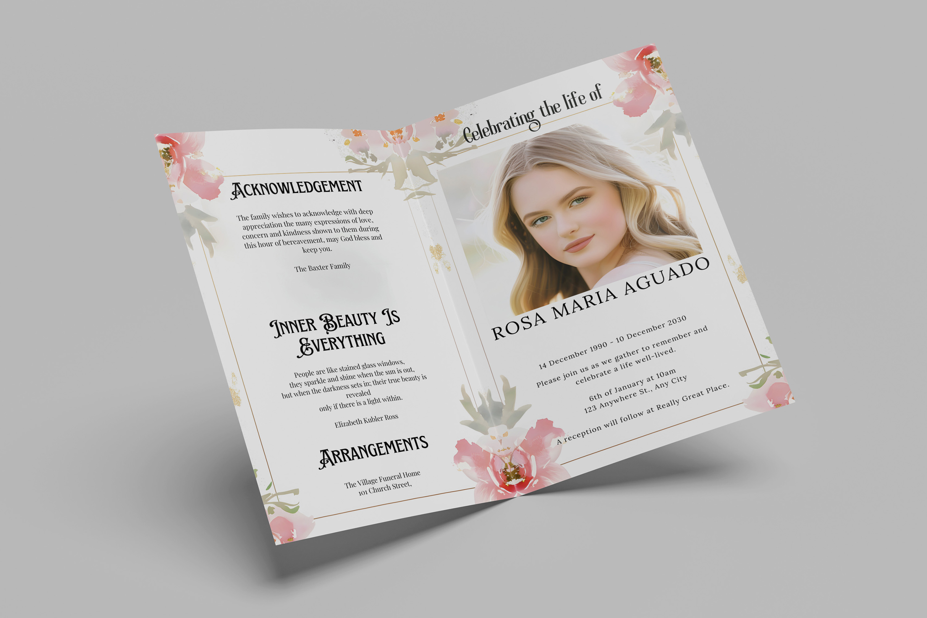 Funeral Program Celebration of Life, a Templates & Theme by iloveTemplate