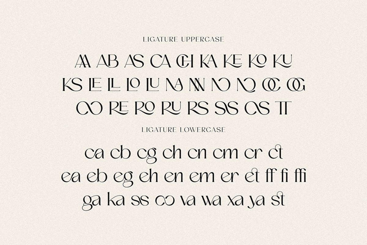 Letanger Elegant Deco Serif, a Serif Font by Cruzine (Photo 8 of 9)