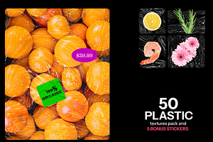 50 Plastic Textures Pack - PNG & PSD