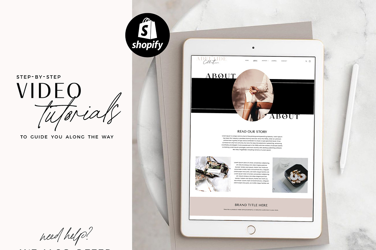 Minimal Shopify Theme, a Shopify Template by Macarons and Mimosas (Photo 8 of 10)