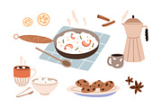 Tasty meals, food and drinks set, a Food Illustration by Good Studio (Thumbnail 3 of 3)