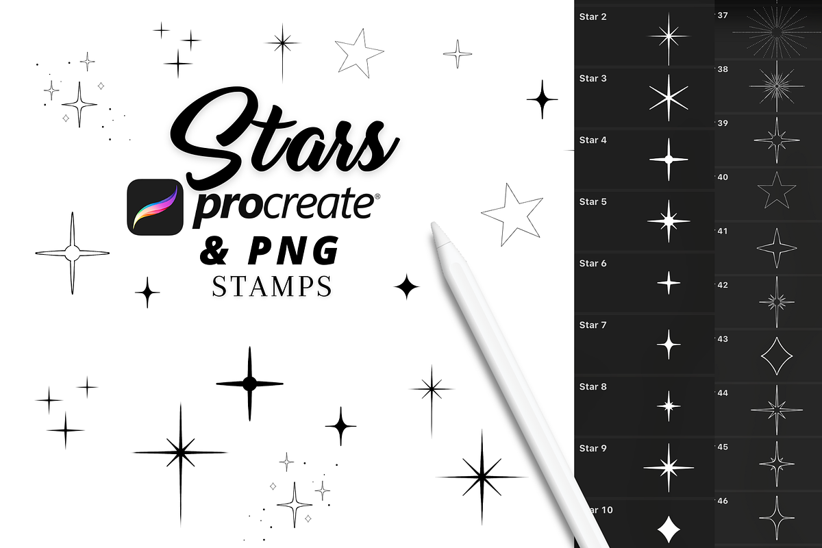2000+ Procreate Stamps Bundle, a Brushes & More by LaurenceVArtiste (Photo 8 of 8)