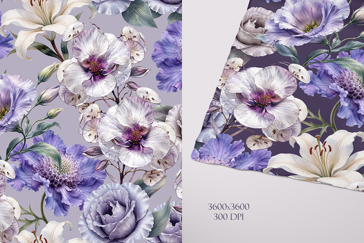 Seamless floral pattern, a Pattern Graphic by Elona Laff (Photo 4 of 4)