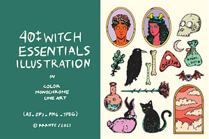 Witch Essentials Illustration Pack