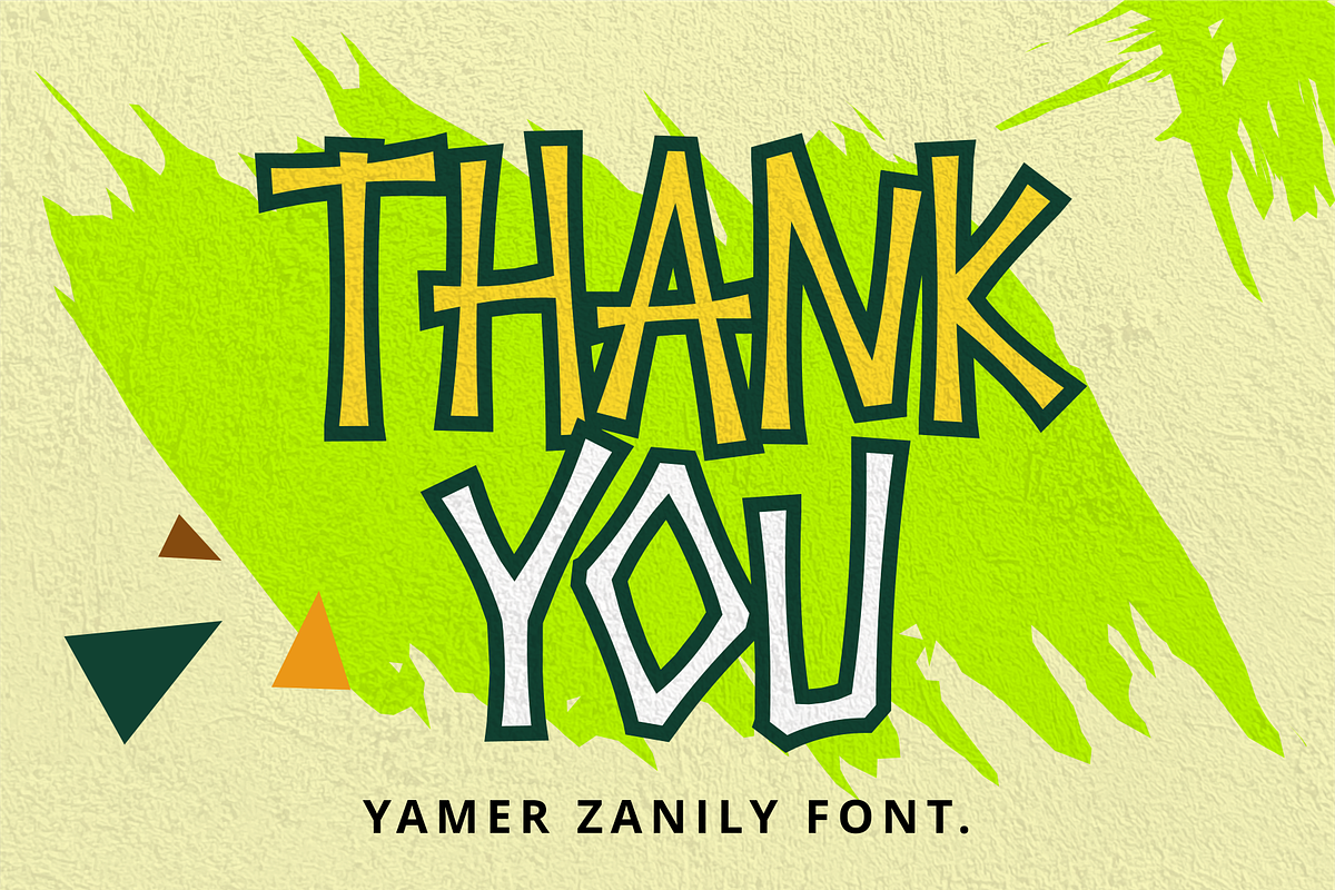 Yamer Zanily Font, a Handwritten Font by Mabhal Studio (Photo 10 of 10)