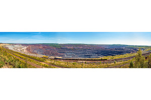 Mikhailovsky iron mine within kursk magnetic anomaly russia featuring mine, an Industrial Photo by Leonid Andronov