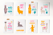 Llama - collection. Pattern and card, an Illustration by Mariart_i (Thumbnail 7 of 9)