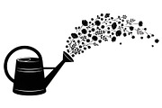 Floral Watering Can Design Bundle, an Illustration by Gaye Art (Thumbnail 23 of 31)