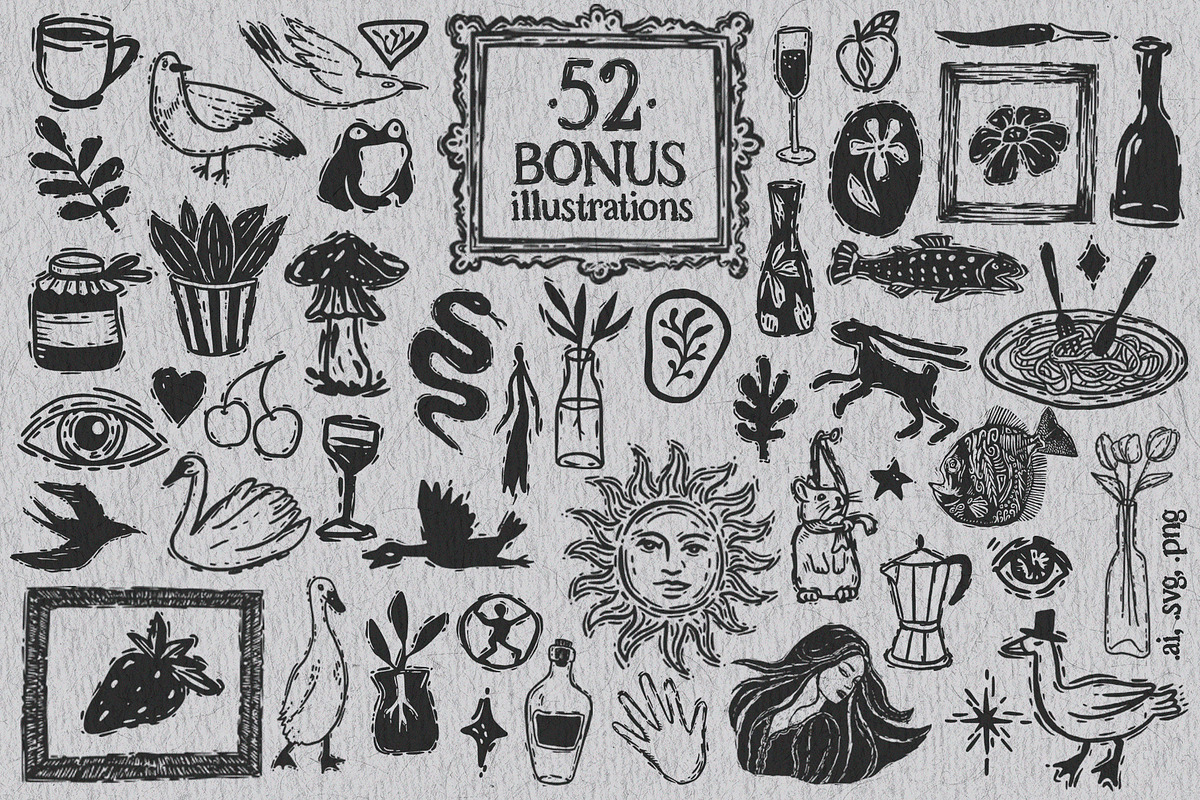 Whimsical Playful Font Bundle, a Handwritten Font by AnMark (Photo 30 of 39)