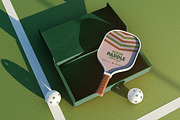 Pickleball Paddle Mockup, a Mockup by Rahardi Creative (Thumbnail 4 of 4)