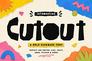 Cutout, a Slab Serif Font by Wow Magic (Thumbnail 1 of 6)