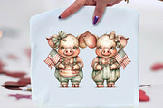 Whimsical Pig 4th of July Clipart, an Animal Illustration by SVGArt (Thumbnail 3 of 9)